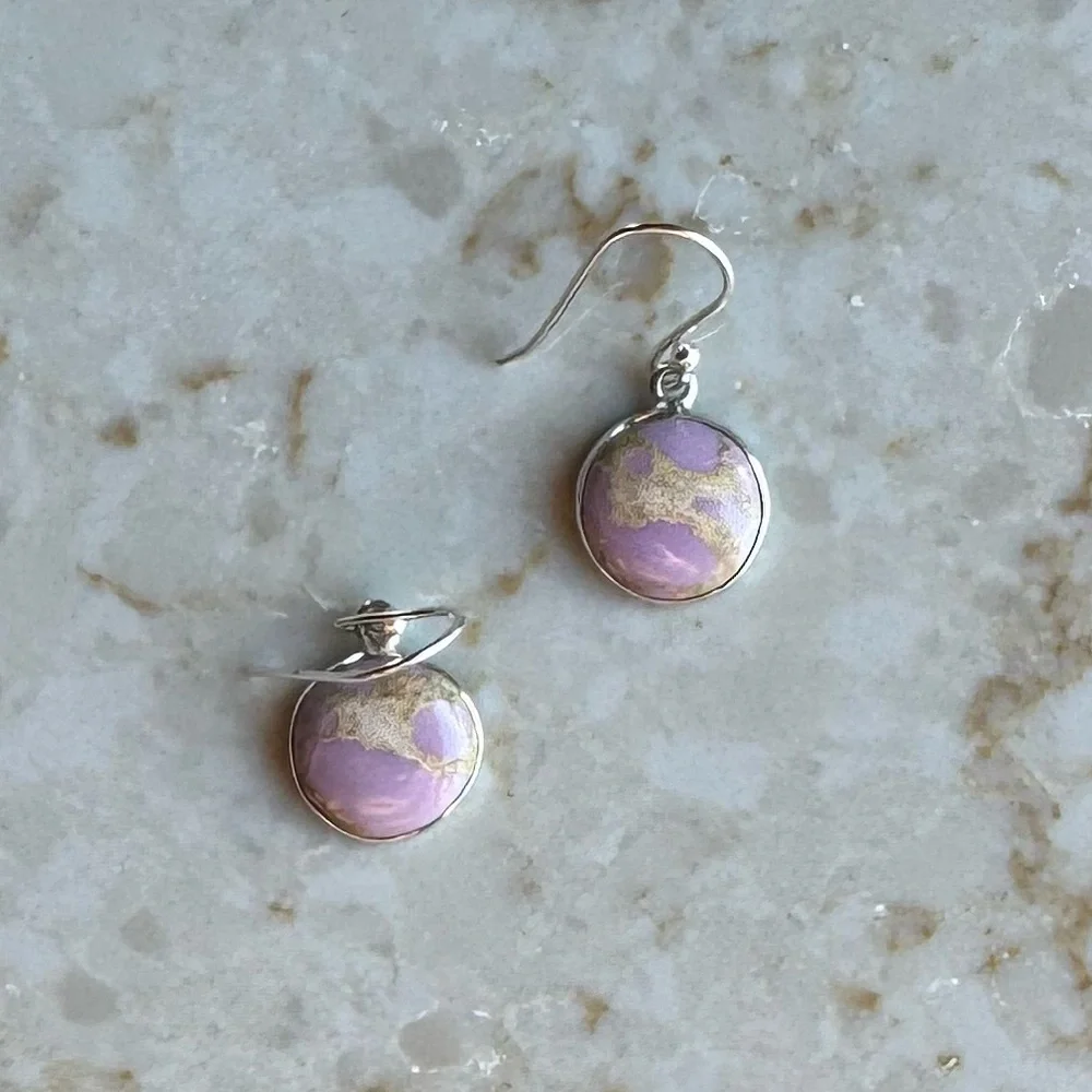 NWOT Sundance Flowering Dunes Earrings, Phosphosiderite, Sterling Silver